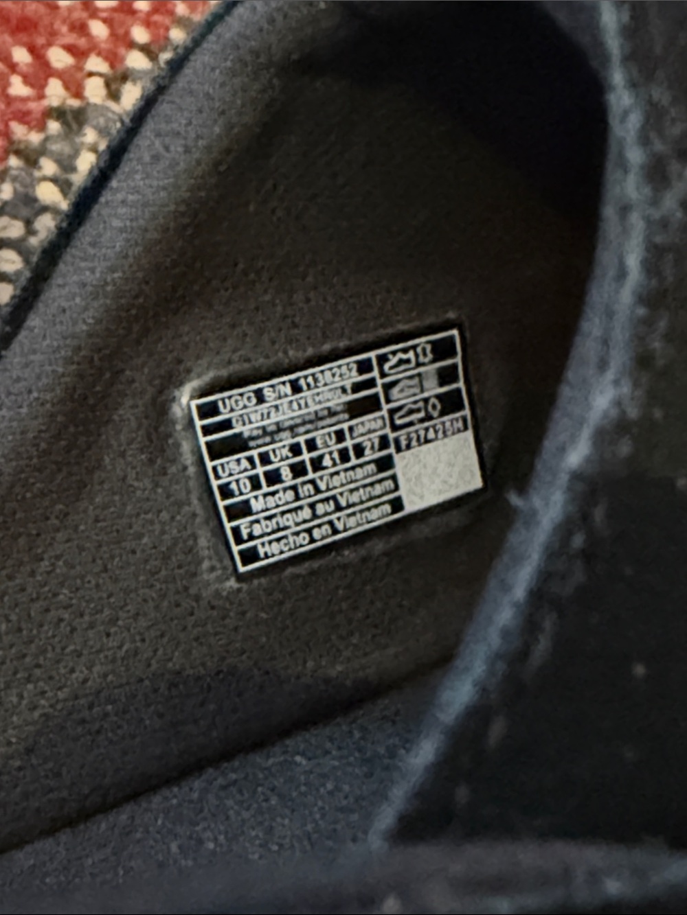 UGG Black Suede Slip-On Clog Slippers with Adjustable Strap - Picture 5 of 5